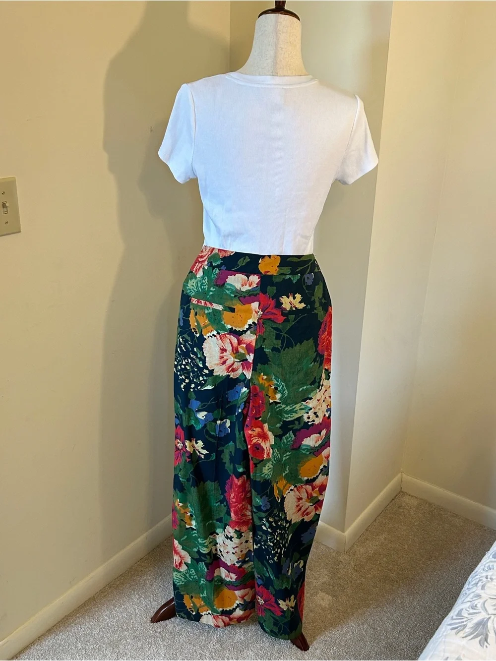 Sézane NWOT SZ 6 Emilio Trousers in Floral Trianon Print Multicolor Blooms Rare!